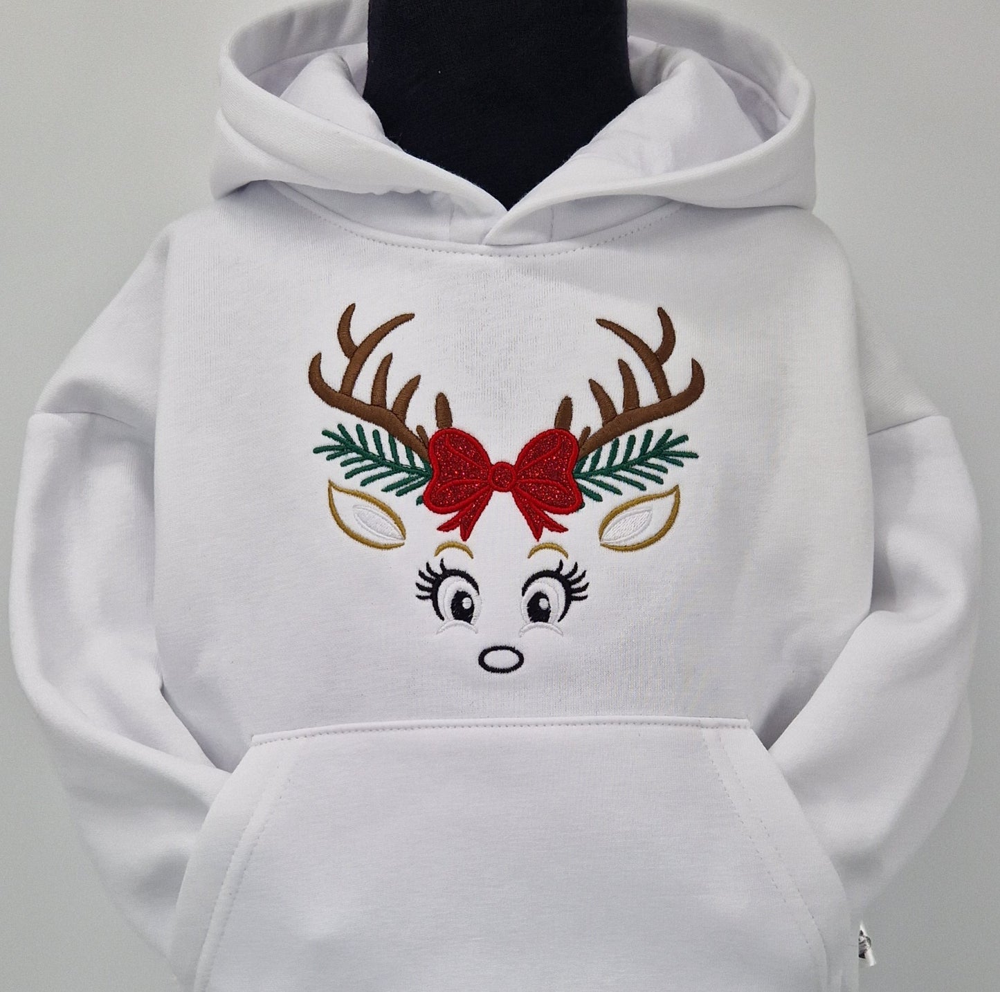 White Reindeer Hoodie