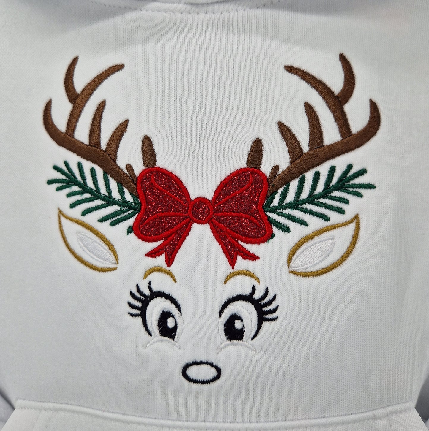 White Reindeer Hoodie