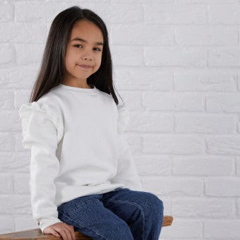 Fleece Frill Sweatshirt